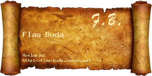 Flas Buda névjegykártya